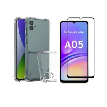 Imagem de Kit Capa Anti Impacto Capinha + Pelicula 3d Para Samsung Galaxy Todos Modelos (Galaxy A05)