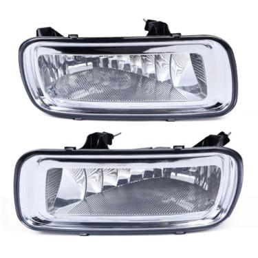 Imagem de G-PLUS Conjunto de faróis de neblina compatível com Ford F150 2004-2006/compatível com Lincoln Mark LT 2006 lado esquerdo e passageiro lado direito substituição de um par de lentes transparentes