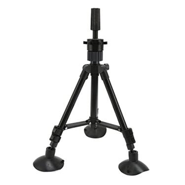 Imagem de Suporte de cabeça de peruca ajustável, liga de alumínio, base de sucção portátil para salão de beleza, cabeleireiro, preto, 63 cm de altura com ferramenta de fixação