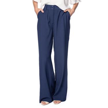 Imagem de Calça Feminina The Style Box Pantalona Marrom-Feminino