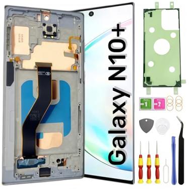 Imagem de LNONLS Tela de substituição TFT Galaxy Note 10 Plus para Samsung Galaxy Note10 Plus, tela LCD sensível ao toque, digitalizador, pantalla com moldura fina, kit de ferramentas 4G N975F 5G N976U (sem