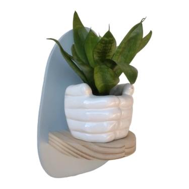 Imagem de Prateleira Orgânica Colorida Decorativa de Parede Coleção Cottagecore - 25x15x11cm - Organic3 Cor:AZUL CANDY;Tamanho:25X