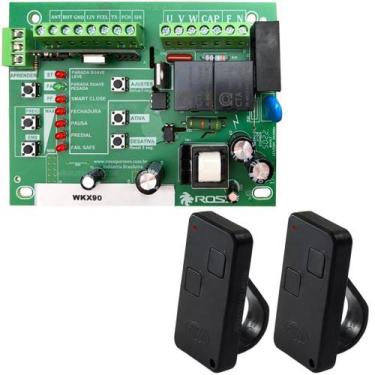 Imagem de Central Placa de Comando Portão Eletrônico Rossi WKX90 Nkx30 Kx30fs + 