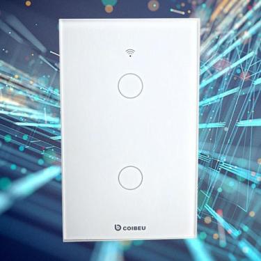 Imagem de Interruptor Inteligente WiFi, Smart Sem Fio Multifuncional 1 a 4 Botõe