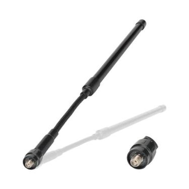 Imagem de Antena Tática Gooseneck De Alto Ganho ABBREE Dual Band VHF UHF SMA-Fêm