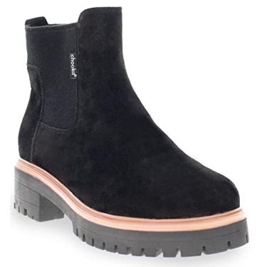 Imagem de Chooka Bota Chelsea masculina de camurça impermeável, Preto, 6