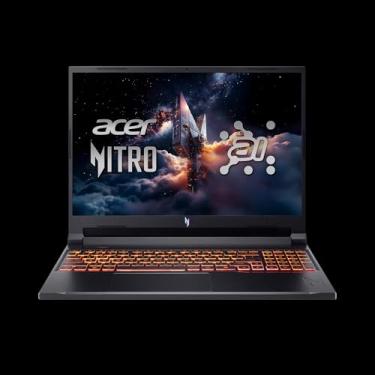 Imagem de acer Nitro V 16 AI WUXGA (1920 x 1200) IPS 180Hz Gaming Laptop AI PC, processador AMD Ryzen 5 240, NVIDIA GeForce RTX 5050 8GB GDDR7 VRAM, 16GB RAM, 512GB SSD, (16 polegadas, R5, RTX5050)