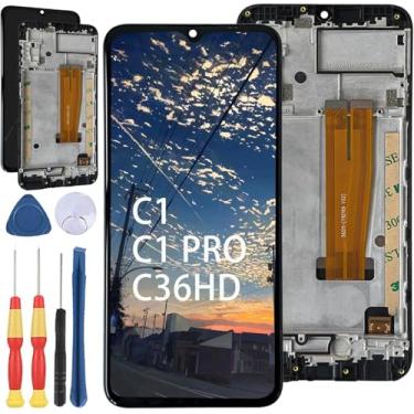 Imagem de Yuxyiony Nova tela de substituição para Oukitel C1 / C1 Pro / C36 HD tela de reparo de tela LCD e acessórios de ferramentas de substituição.