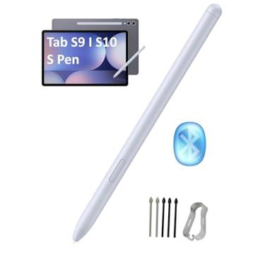 Imagem de Tab S9 | Caneta Tab S10 S [com Bluetooth] Substituição para Samsung Galaxy Tab S9, S9+, S9 Ultra, S10+, S10 Ultra Stylus Pen Air Command Controle sem toque com 5 pontas/pontas (azul)