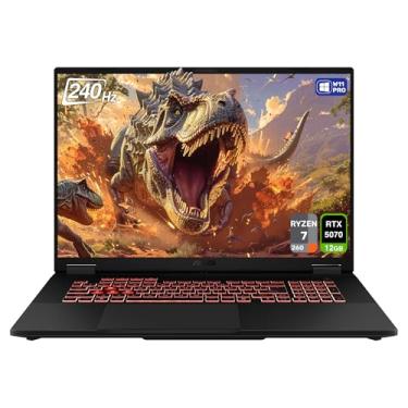 Imagem de ASUS Laptop para jogos TUF A18, AMD Ryzen 7-260, 64 GB DDR5 RAM, PCle SSD de 4 TB, tela de 45.7 cm 2.5K (2560x1600) 240Hz, Nvidia G-Force RTX 5070, teclado chiclet retroiluminado RGB, W11 Pro, cinza