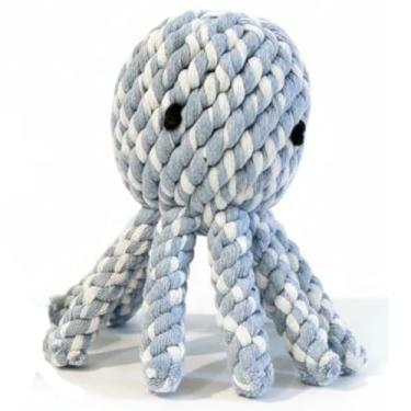 Imagem de Chowabunga Ollie O Polvo Brinquedo para Cachorro Resistente Feito à Mão Corda de Algodão Ecológico Polvo com Corantes Naturais e Não Tóxicos - Brinquedo de Polvo para Cachorros Mastigadores Agressivos