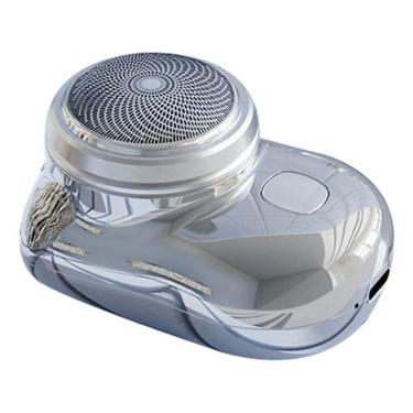 Imagem de Mini Barbeador Elétrico Portátil Prova Da Água Tipo-c Aparador Promoção Portátil Homen-barbear Pocket Prateado