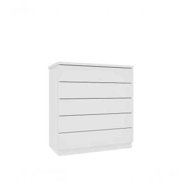 Imagem de Comoda Premium 5 Gavetas Tcil Neve