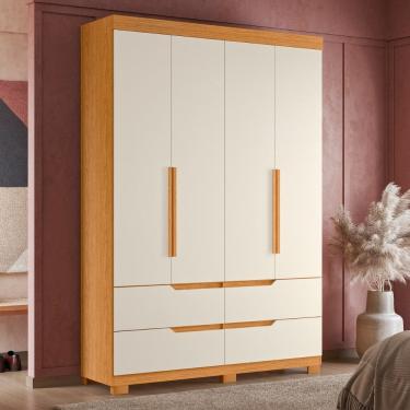 Imagem de Guarda-Roupa 4 Portas 4 Gavetas Doble Albatroz