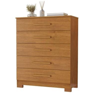 Imagem de Cômoda Cristina Cinamomo 5 Gavetas Jcm Movelaria