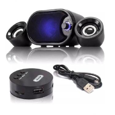 Imagem de Caixa De Som Subwoofer 2.1 Usb/sd/bluetooth 11w P/ Pc Kp-6018bh