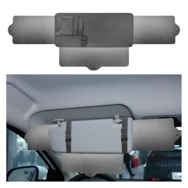 Imagem de DUSCOKE Extensor de para-sol para carro - bloqueador de raios UV sombra de extensão de viseira de sol antirreflexo - viseira de carro ajustável para janela de para-brisa protege da luz solar, cegueira