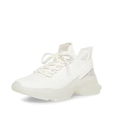 Imagem de Steve Madden Tênis feminino Maxima, Branco multi, 7.5