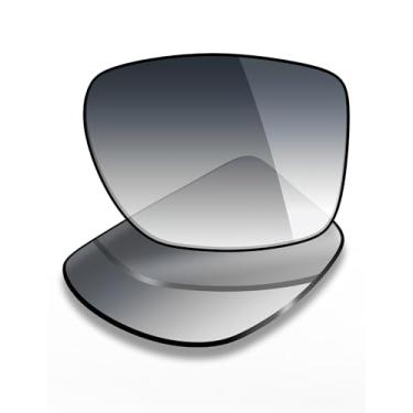 Imagem de Mryok Lentes de reposição UV400 para óculos Oakley Chamfer Squared OX8143 54 mm, HD Polarized, proteção UV, resistente a impactos e ajuste perfeito - Cinza degradê matiz