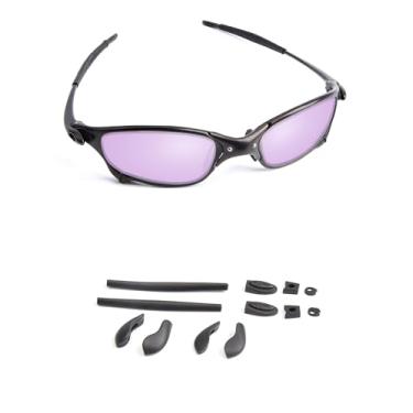 Imagem de Handwith Kit de 1 par de meias de silicone macio para óculos de sol para óculos de sol Oakley Juliet/Juliet Vented/X Metal XX, kit de substituição antiderrapante confortável para óculos de nariz peça