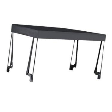 Imagem de RNXRZANK Toldo Dobrável para Uso com Carrinho de Mão, com Suporte para Carrinhos de Camping de 8 Polegadas, Preto, Tamanho real