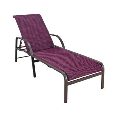 Imagem de Espreguiçadeira 5 posições encosto de alumínio e corda náutica - Sarah