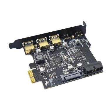 Imagem de Hub De Cartão PCI Express Tipo C USB 3.2 Gen1 Adaptador USB 3.0 Contro