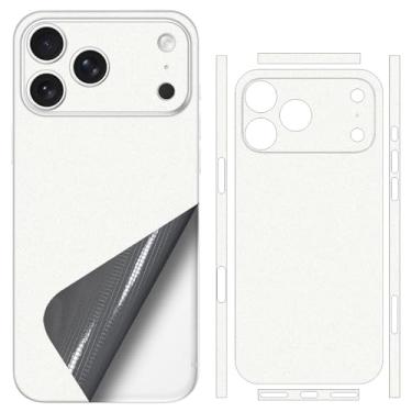Imagem de SUKIDIOVQ Para iPhone 17 Pro Max Skin Wrap usando material 3M Acabamento metálico Precisão Cor-Matching Phone Sticker Film Vinyl Decal Glass Protector para a parte de trás
