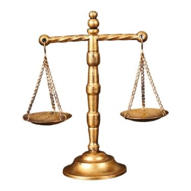 Imagem de BLWOTMOR Balança de Mesa Vintage para Joias, Centro de Mesa, Organizador, Balança para Escritório, Advogado, Juízes E Procuradores, 21 cm x 9,3 cm x 24 cm, Tamanho real