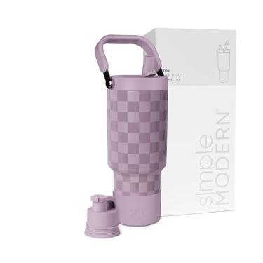 Imagem de Simple Modern Trek Pivot | Copo de canudo flip de 850 g com alça | Garrafa de água e bota | Canudo intercambiável e tampas de chug | Jarro de aço inoxidável isolado | academia esportes ao ar livre |