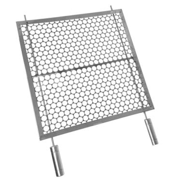 Imagem de Grelha Para Churrasqueira Em Inox Moeda Alvenaria Reforçada Gourmet (50x50)