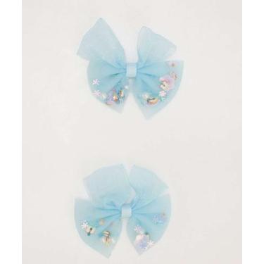 Imagem de Kit 2 Peças Laço De Cabelo Tule Infantil Marisa-91801, UN, Azul