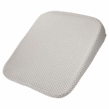 Imagem de HARFINGTON Almofada de assento de 8 cm de espessura confortável de espuma viscoelástica para cadeira de escritório com fundo antiderrapante para motorista de assento de carro, cinza