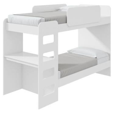 Imagem de Beliche Solteiro Olga Cantos Arredondados Com Led Branco - Lopas