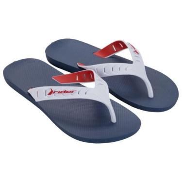 Imagem de Chinelo Rider Street Duo, Azul, Vermelho, 37/38