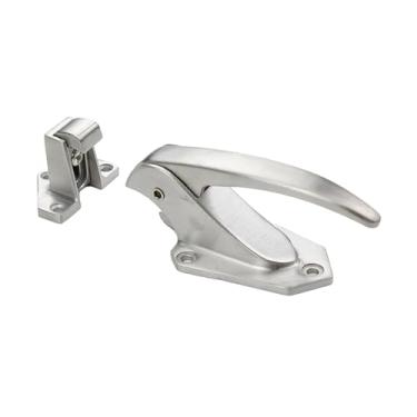 Imagem de Ｂｅｓｇａ Puxador de trava da porta do forno, peça de reposição, ferragens, aço inoxidável, puxador de trava embutido para porta de câmara fria, vedante, RV, 5.6 Cm