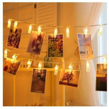 Imagem de Varal De Fotos Cordão Branco Quente 10 Leds - LIP