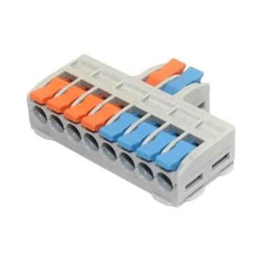 Imagem de Conector Rápido Universal Compacto 5 10pcs Bloco Terminal Elétrico De 
