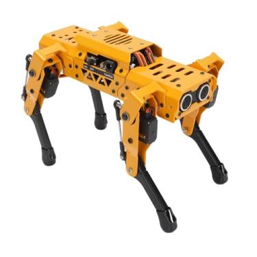 Imagem de KUIDAMOS Smart Robot Dog AI Robô Quadrúpede Com Servos Sem Núcleo para Controle de Aplicativo de Software de PC Programável Python, Ideal para Estudantes e Iniciantes, Material ABS de Liga de Alumínio