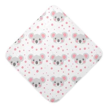 Imagem de STAYTOP Toalhas de bebê fofas com capuz de musselina de coala, toalha de banho super macia, toalhas de banho absorventes para banho recém-nascido unissex 76 x 76 cm