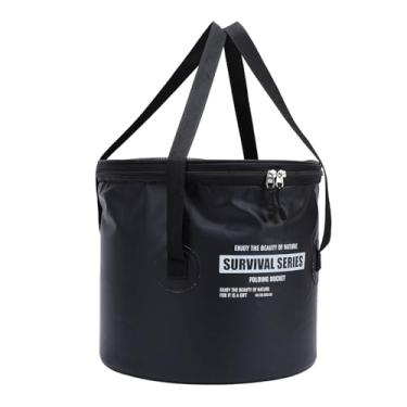 Imagem de Generic Balde Dobrável de Pano, Uso Versátil de Uso de Balde Portátil de Drenagem Portátil e Higiênica para Lavagem de Cozinha e Carro (Preto)