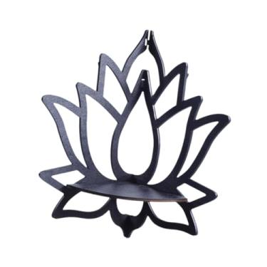 Imagem de Baoblaze Prateleira de canto em formato de lótus, suporte de parede decorativo em formato de flor para quartos, cozinhas e banheiros.
