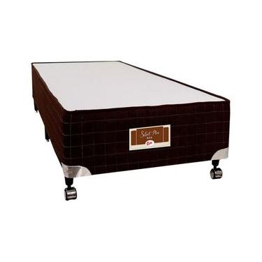 Imagem de Base Box de Solteiro Castor Sellect P com Revestimento em Tecido Suede 40x88x188cm - Marrom
