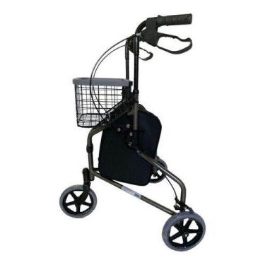 Imagem de Andador Idoso Adulto 03 Rodas Com Freios - Supermedy