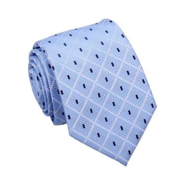 Imagem de Gravata Masculina Estilo Paisley Verde Laranja Azul Escuro Slim Fit Mo