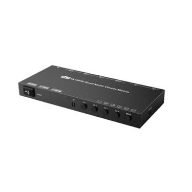 Imagem de Sincronizador KVM/Interruptor USB/Teclado Mouse Controlador, Interruptor KM de 4 Portas Windows/Linux/Android/MAC Controlador de Interruptor Sincronizador (KC-9402 Multi-Viewer)