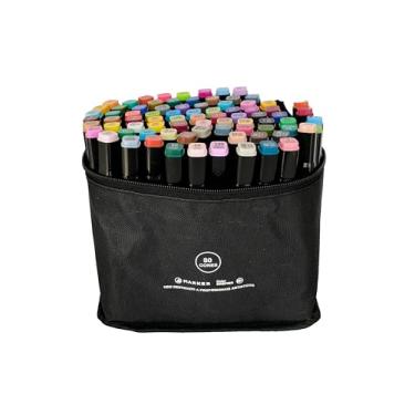 Imagem de Jandaia - Marcador Artistico Ponta Dupla Estojo com 80 Cores