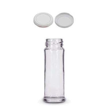 Imagem de 20 x Potes de Vidro Alcaparra 100ml - Tampa Branca