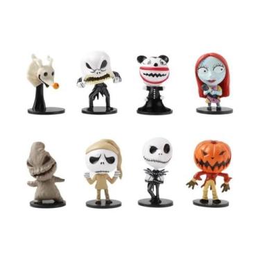 Imagem de 8 Pçs/set 6 pçs/set O Pesadelo Antes do Natal Jack Skellington Modelo 