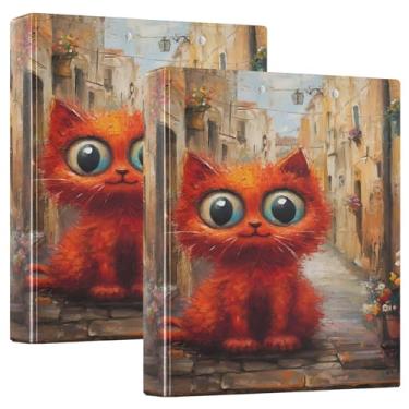 Imagem de Red Cat Pacote com 2 fichários pequenos com prancheta estética material escolar, pasta de prancheta resistente